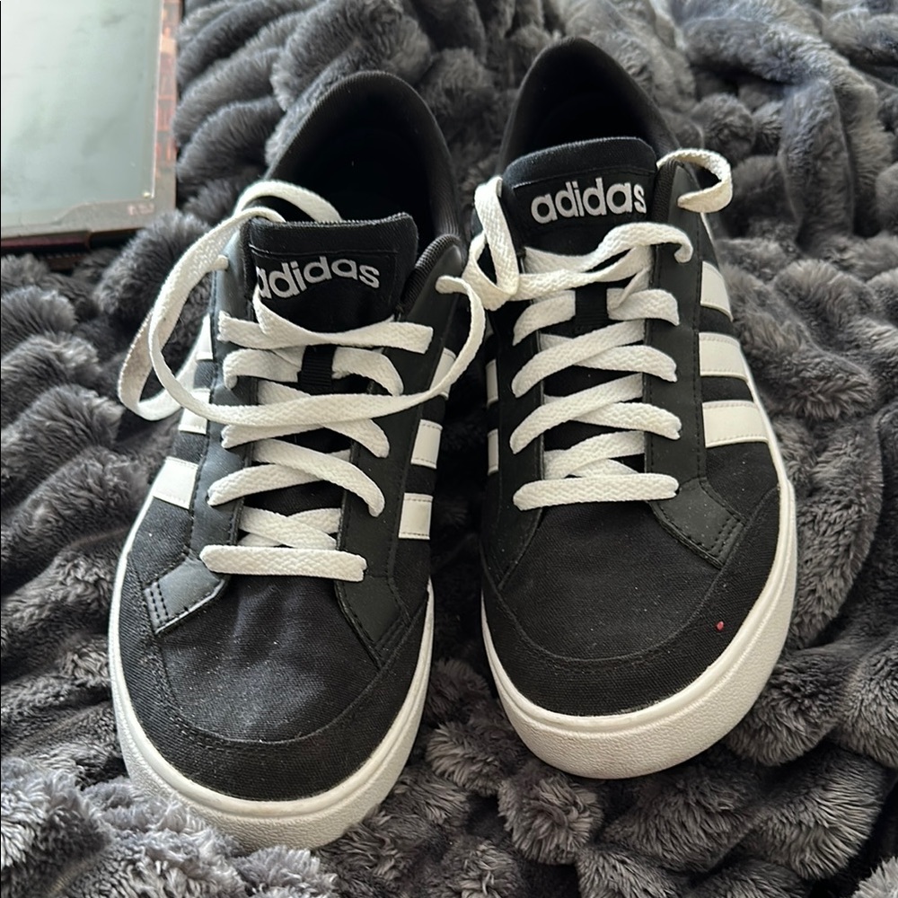 Black and White Adidas Sneakers